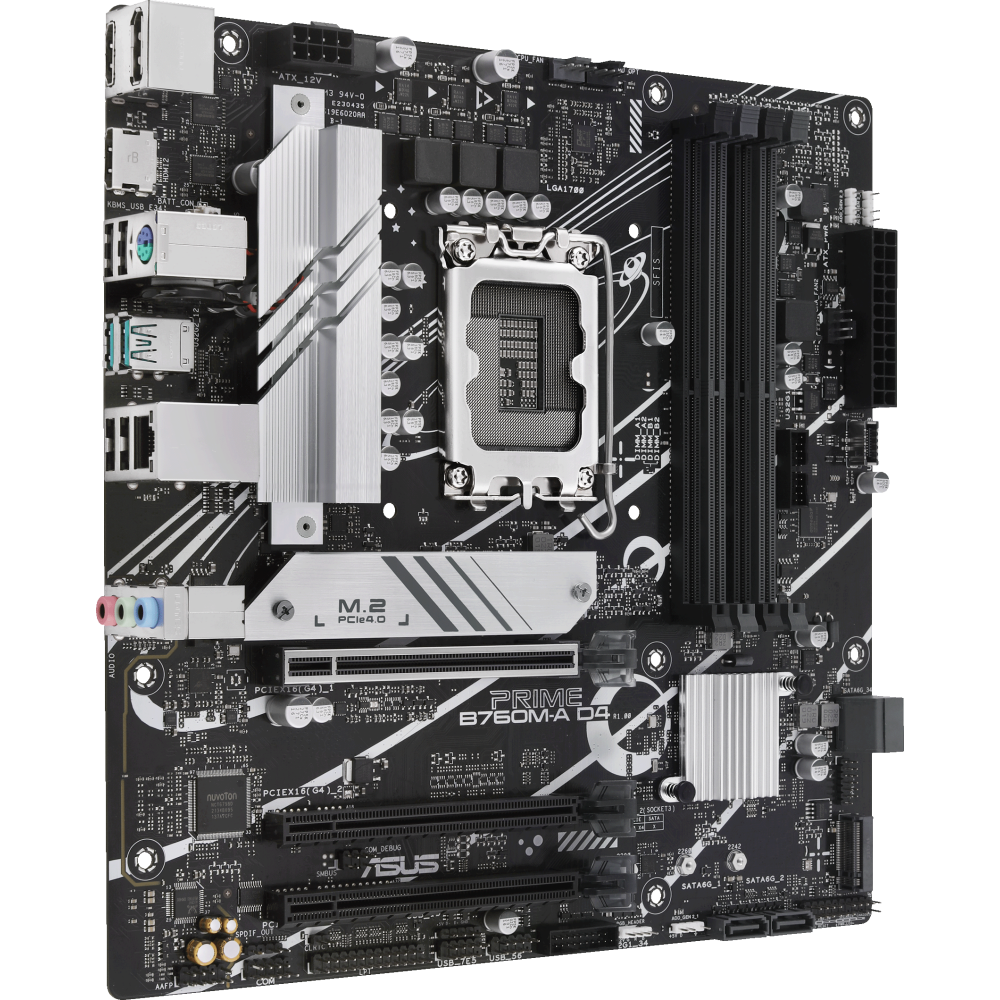 Материнская плата ASUS PRIME B760M-A D4-CSM, LGA1700, Intel B760, mATX — изображение 2
