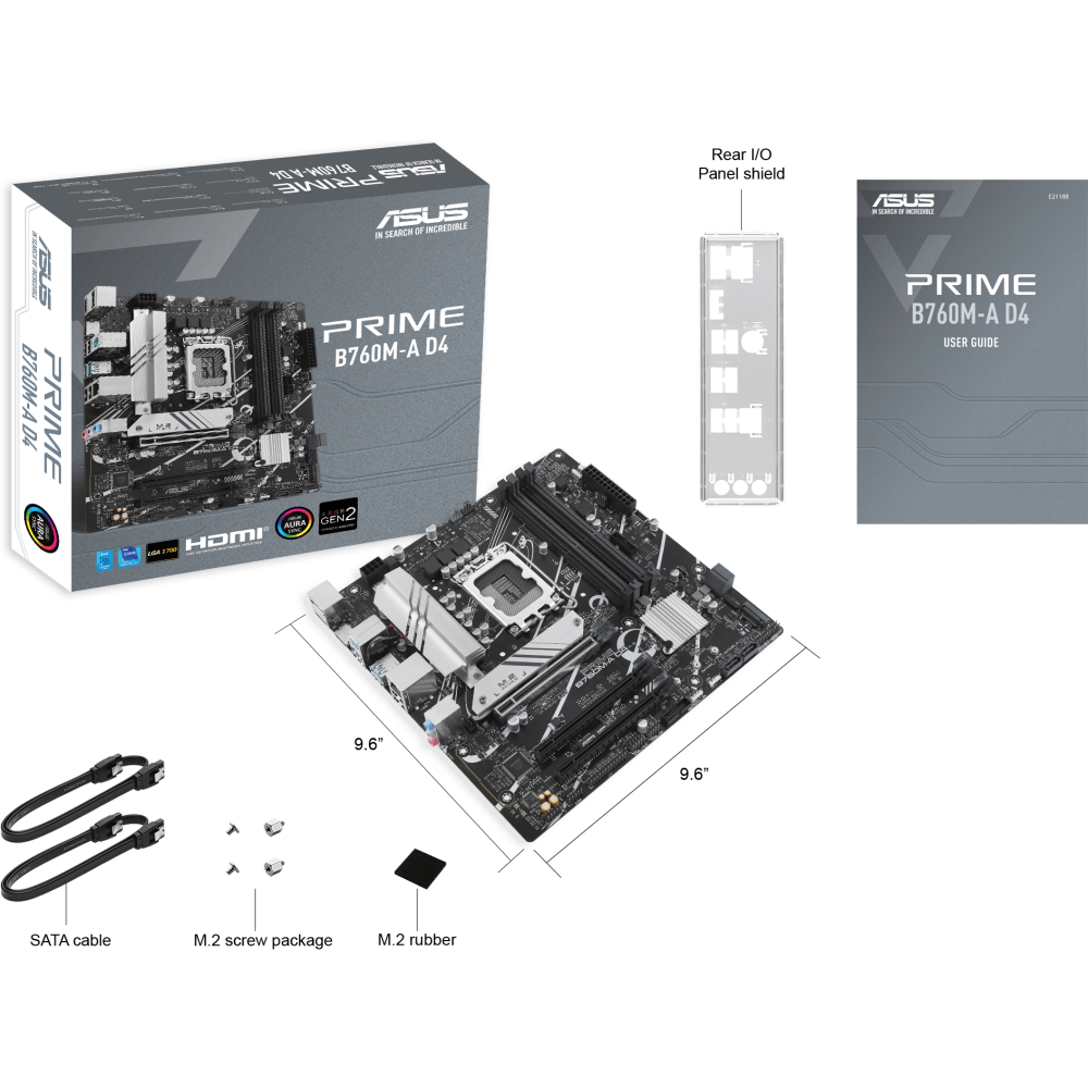 Материнская плата ASUS PRIME B760M-A D4-CSM, LGA1700, Intel B760, mATX — изображение 5