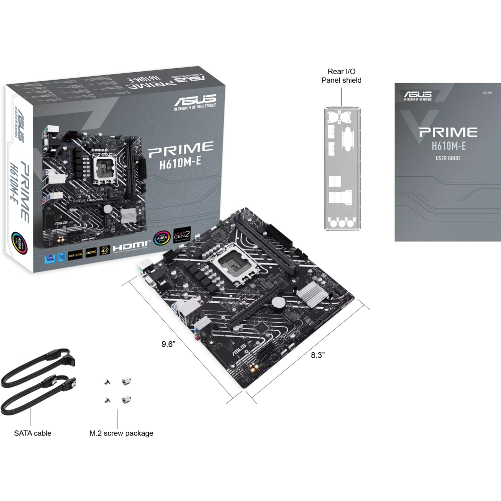 Материнская плата ASUS PRIME H610M-E-CSM, LGA1700, Intel H610, mATX — изображение 5