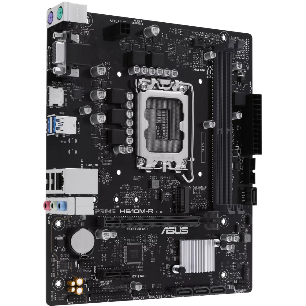Материнская плата ASUS PRIME H610M-R-SI, LGA1700, Intel H610, mATX — изображение 2