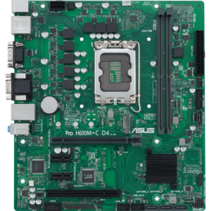 Материнская плата ASUS PRO H610M-C D4-CSM, LGA1700, Intel H610, mATX