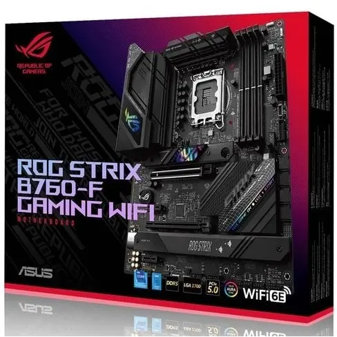 Материнская плата ASUS ROG STRIX B760-F GAMING WIFI, LGA1700, Intel B760, ATX — изображение 8