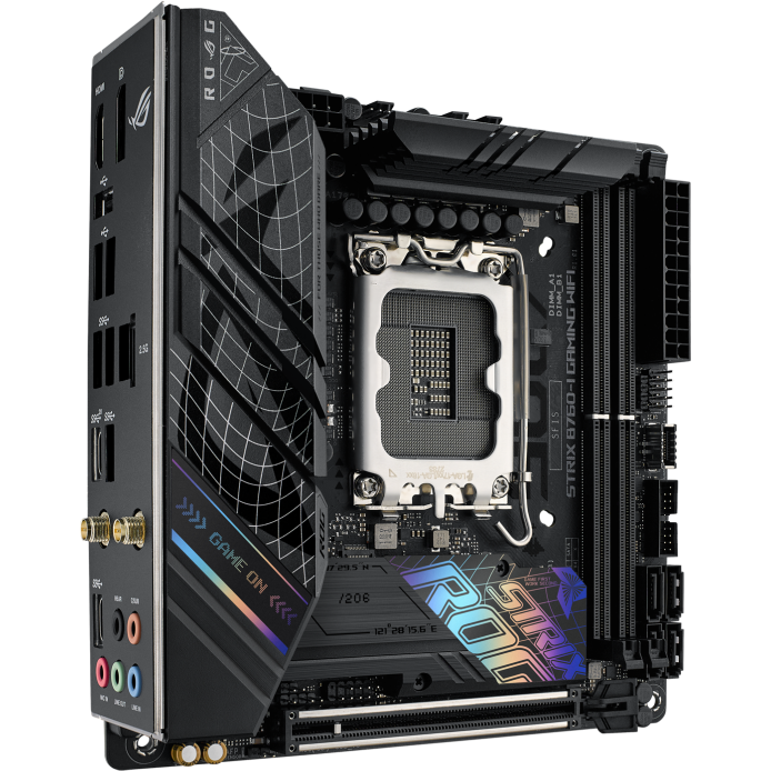 Материнская плата ASUS ROG STRIX B760-I GAMING WIFI, LGA1700, Intel B760, Mini-ITX — изображение 2