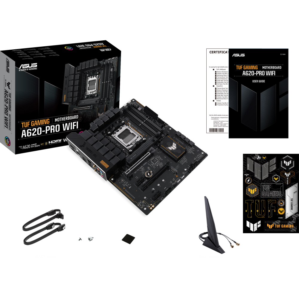 Материнская плата ASUS TUF GAMING A620-PRO WIFI, AM5, AMD A620, ATX — изображение 6