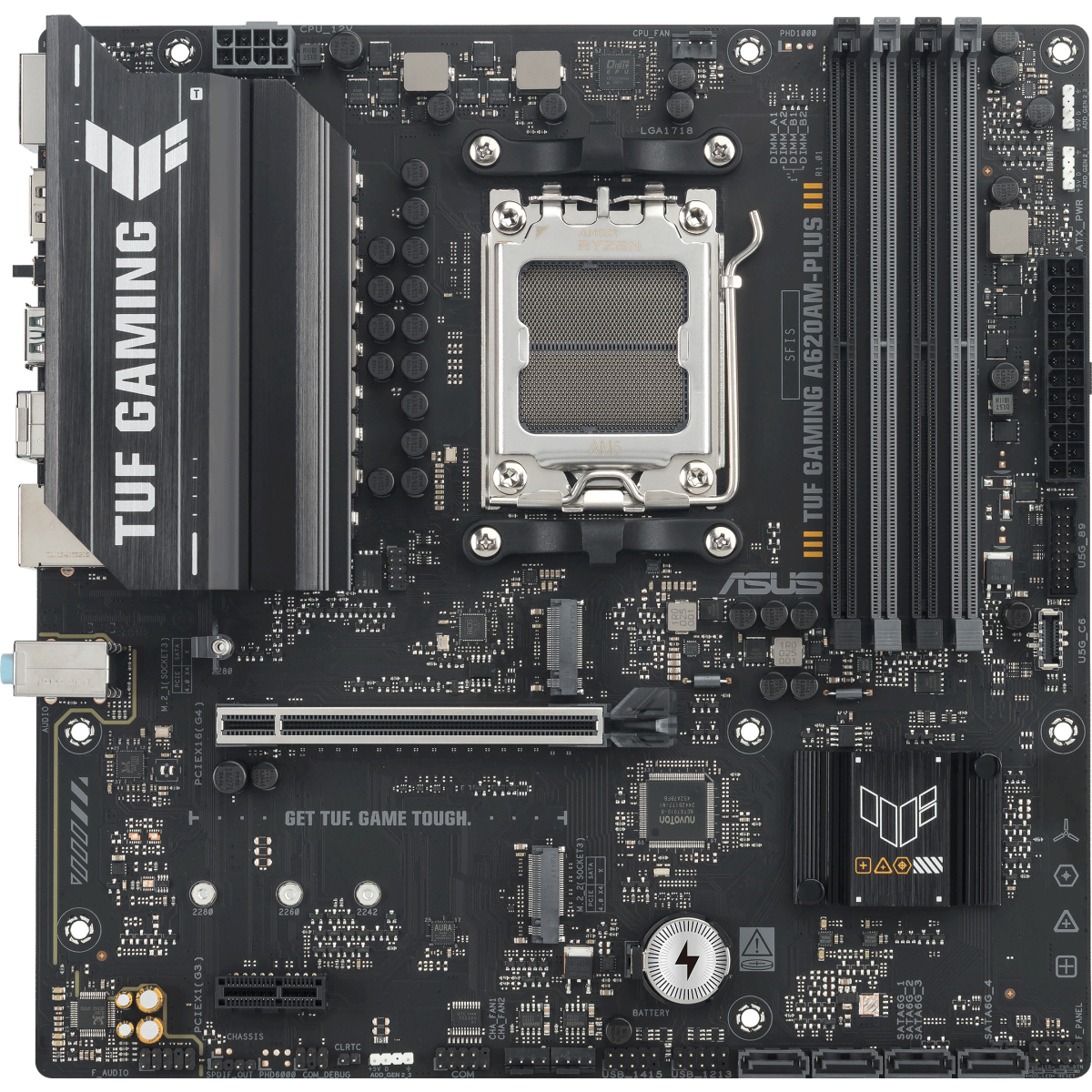 Материнская плата ASUS TUF GAMING A620AM-PLUS, AM5, AMD A620A, mATX