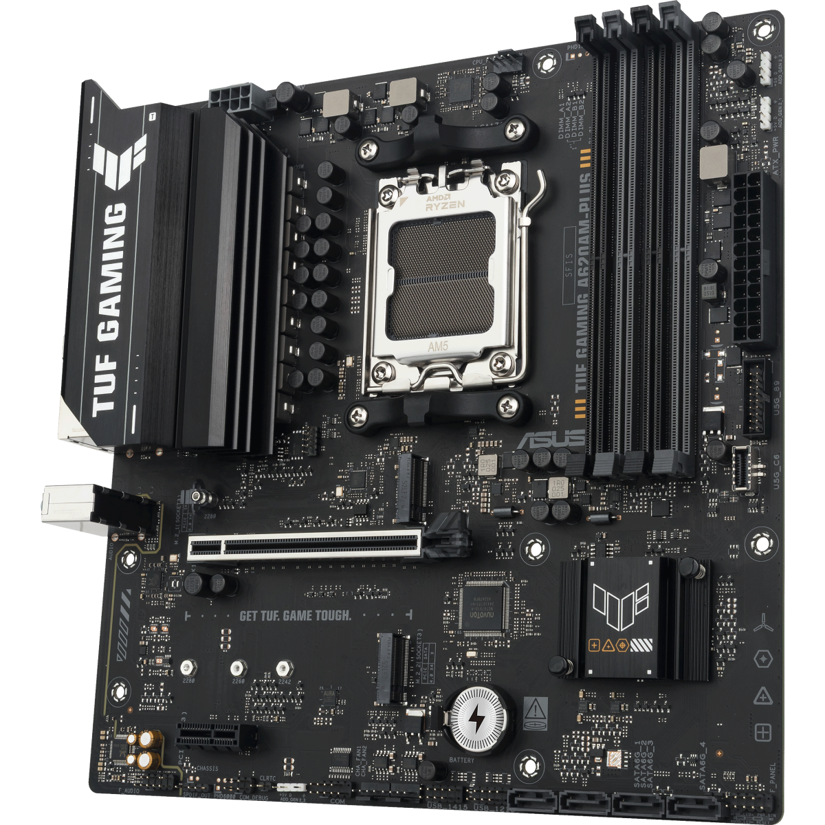 Материнская плата ASUS TUF GAMING A620AM-PLUS, AM5, AMD A620A, mATX — изображение 3