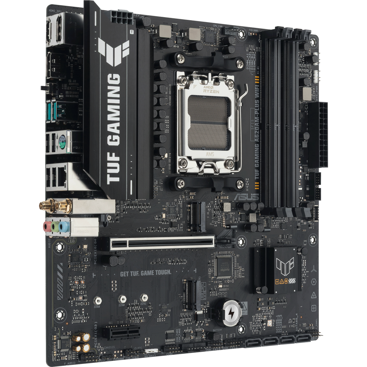 Материнская плата ASUS TUF GAMING A620AM-PLUS WIFI, AM5, AMD A620A, mATX — изображение 2