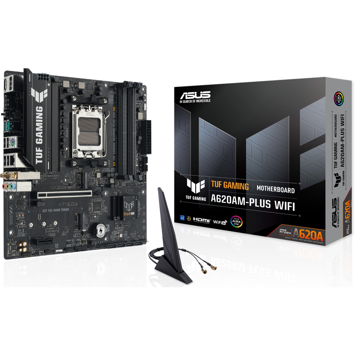 Материнская плата ASUS TUF GAMING A620AM-PLUS WIFI, AM5, AMD A620A, mATX — изображение 7