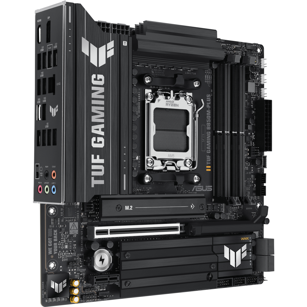 Материнская плата ASUS TUF GAMING B850M-PLUS, AM5, AMD B850, mATX — изображение 2