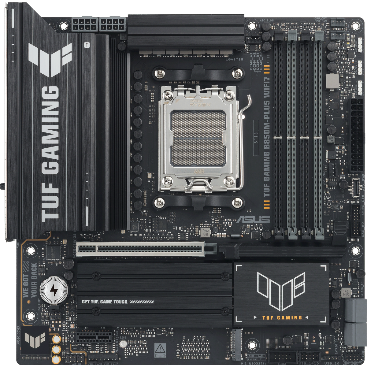 Материнская плата ASUS TUF GAMING B850M-PLUS WIFI7, AM5, AMD B850, mATX