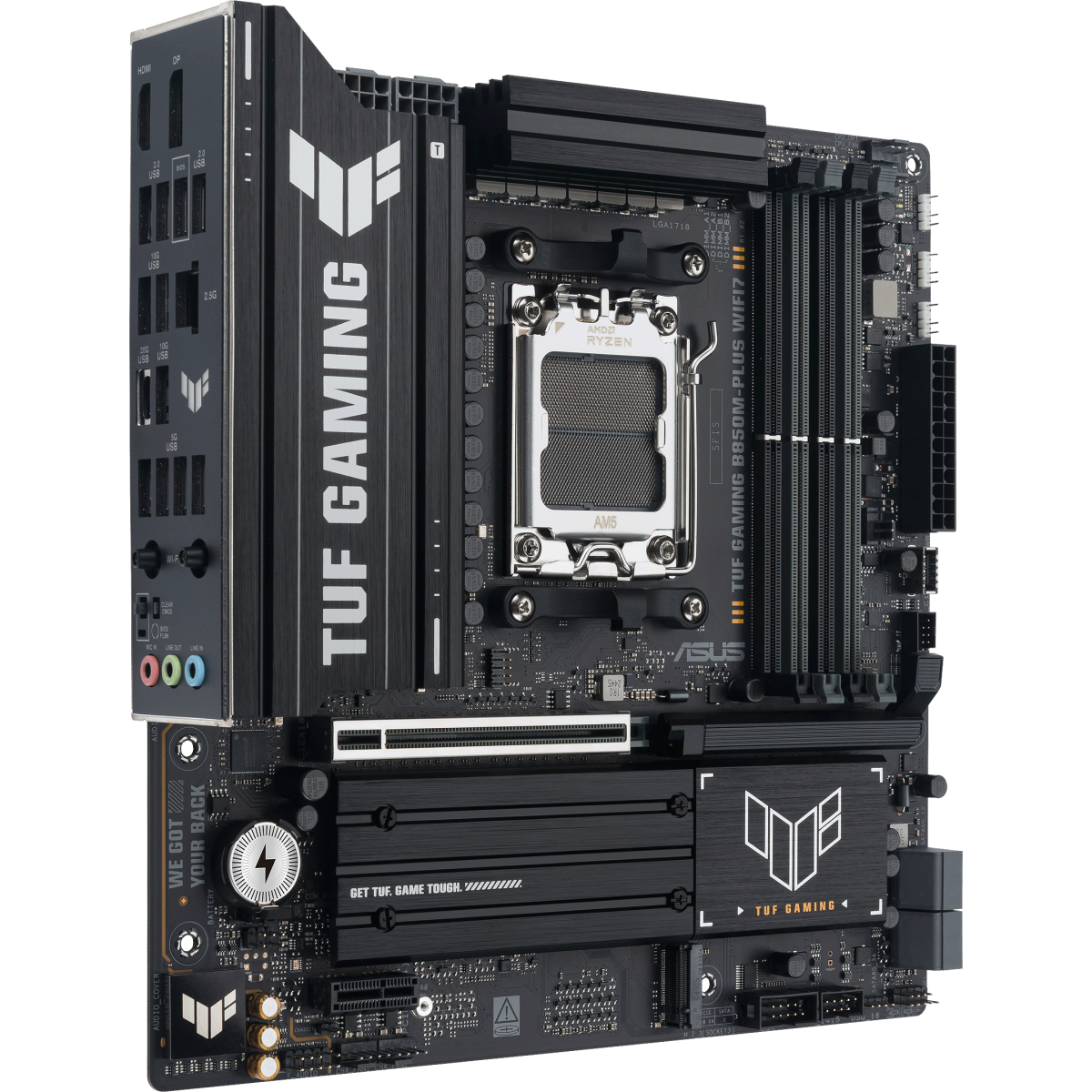 Материнская плата ASUS TUF GAMING B850M-PLUS WIFI7, AM5, AMD B850, mATX — изображение 2
