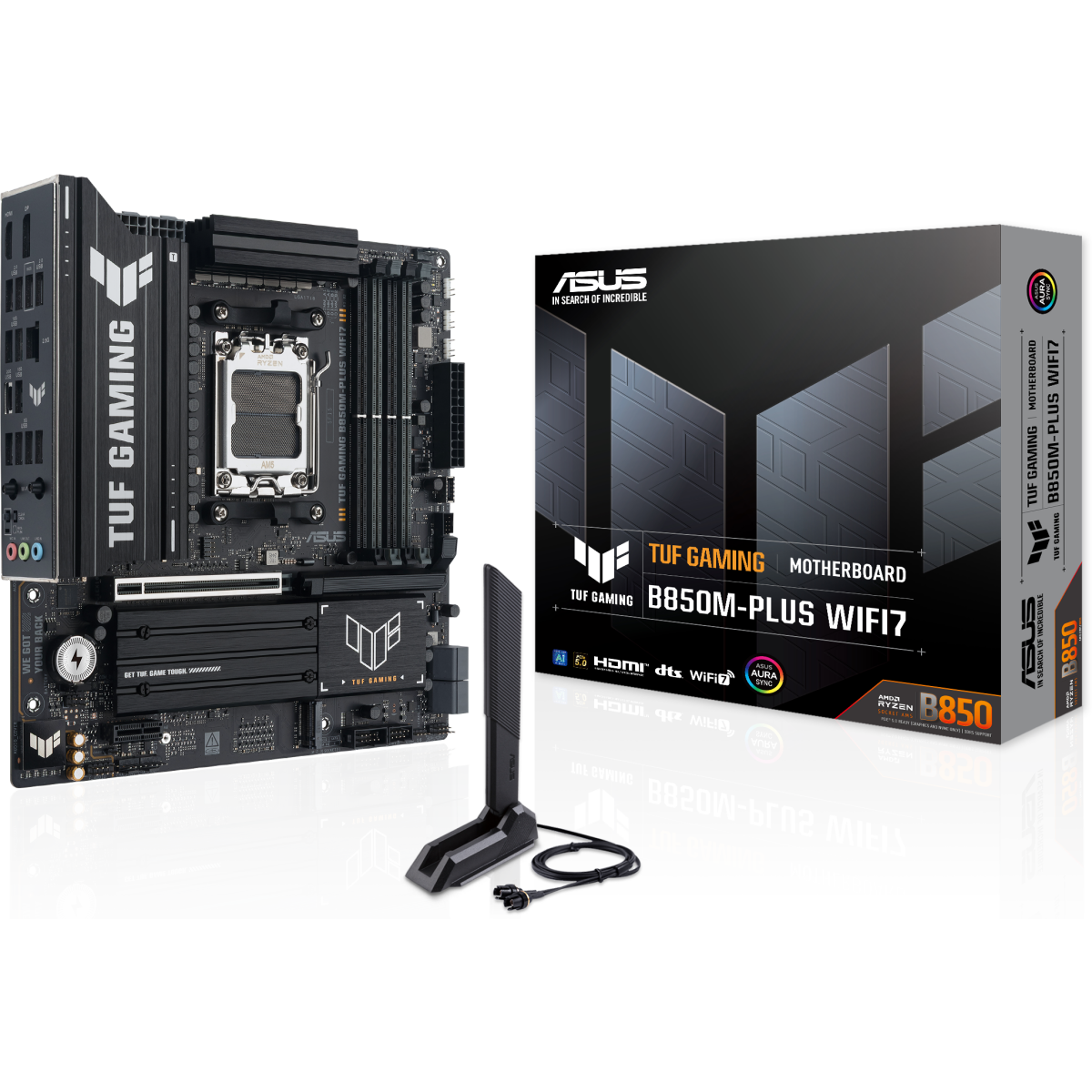 Материнская плата ASUS TUF GAMING B850M-PLUS WIFI7, AM5, AMD B850, mATX — изображение 7