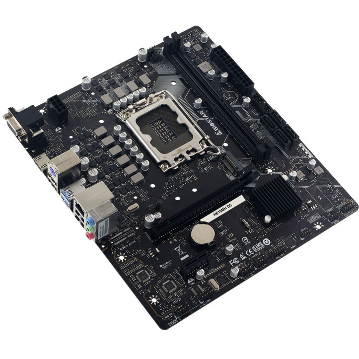 Материнская плата Biostar H610MH D5, LGA1700, Intel H610, mATX — изображение 2