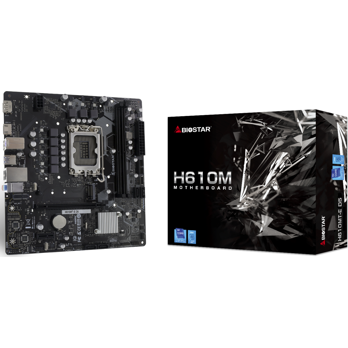 Материнская плата Biostar H610MT-E D5, LGA1700, Intel H610, mATX — изображение 4
