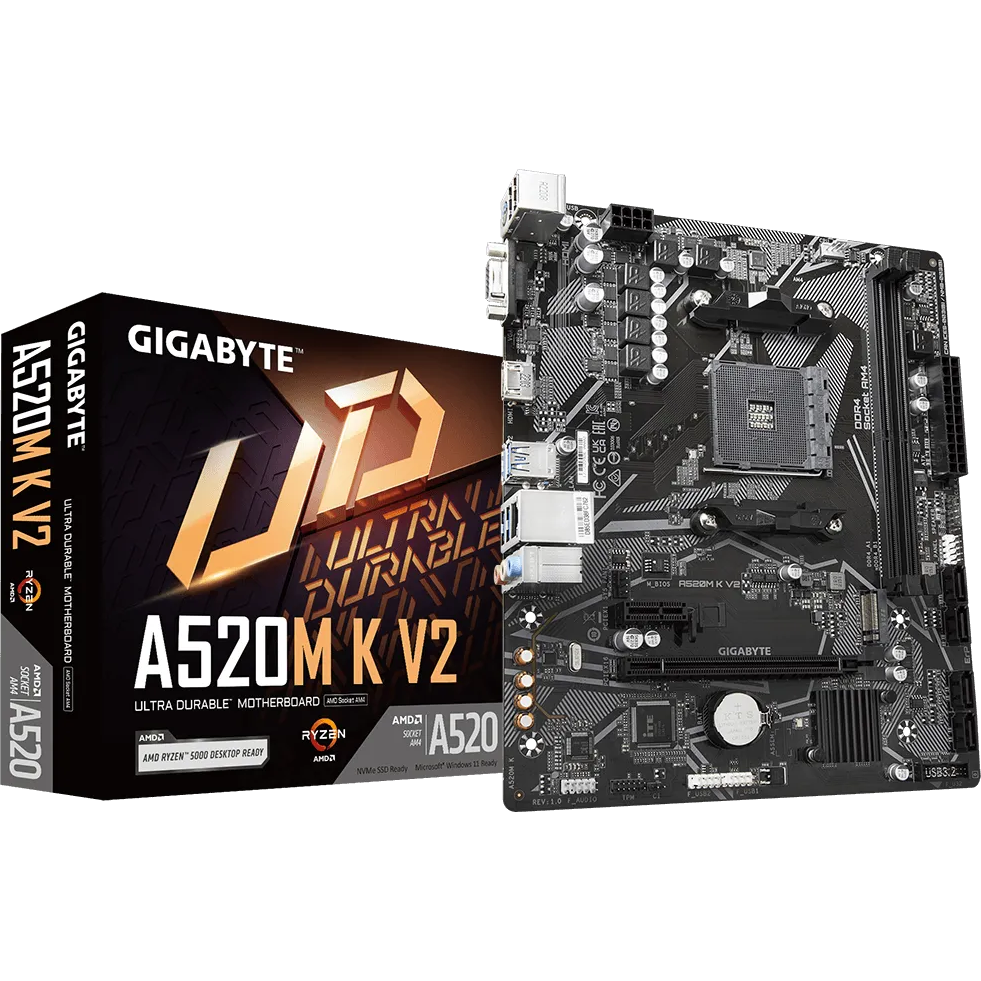 Материнская плата Gigabyte A520M K V2 (rev. 1.0/1.1) — изображение 5