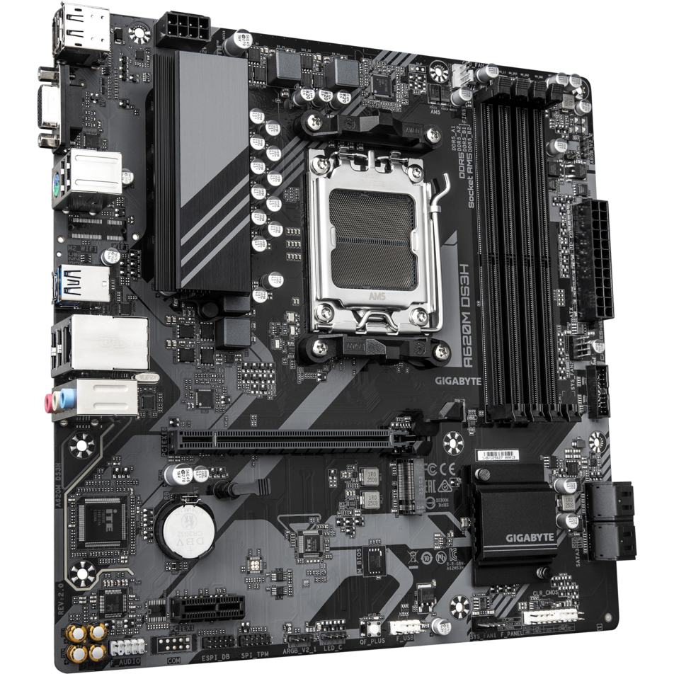 Материнская плата Gigabyte A620M DS3H (rev. 2.0) — изображение 2