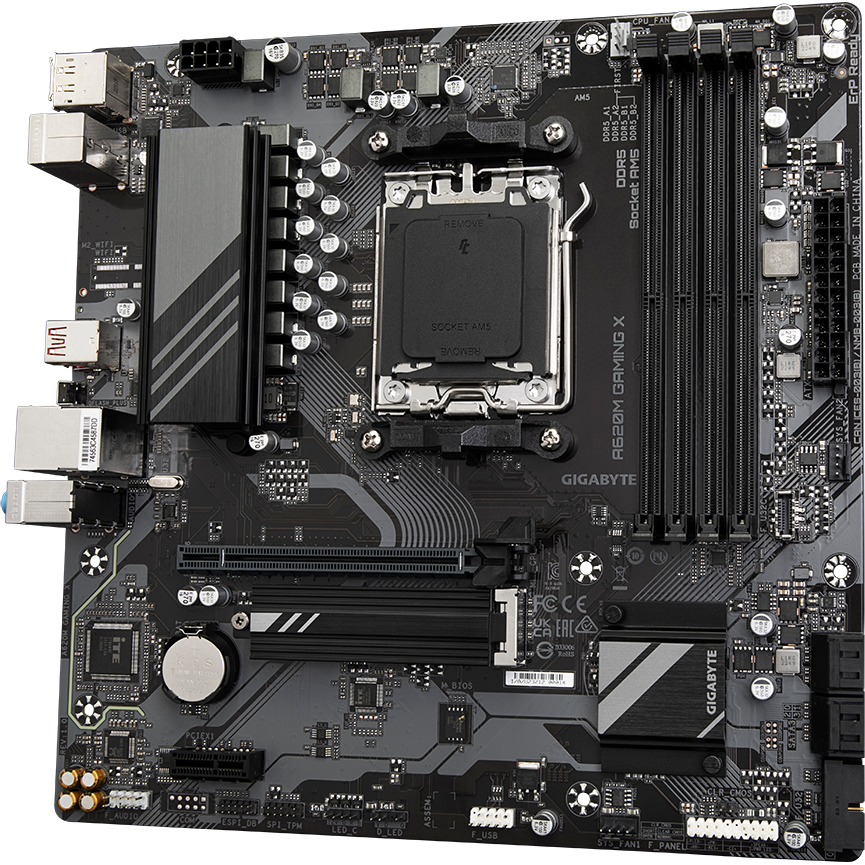 Материнская плата GIGABYTE A620M GAMING X, AM5, AMD A620, mATX — изображение 3