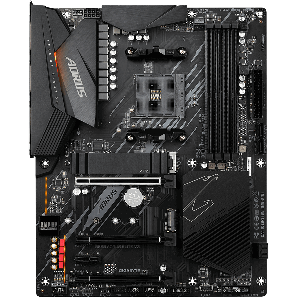 Материнская плата GIGABYTE B550 AORUS ELITE V2, AM4, AMD B550, ATX