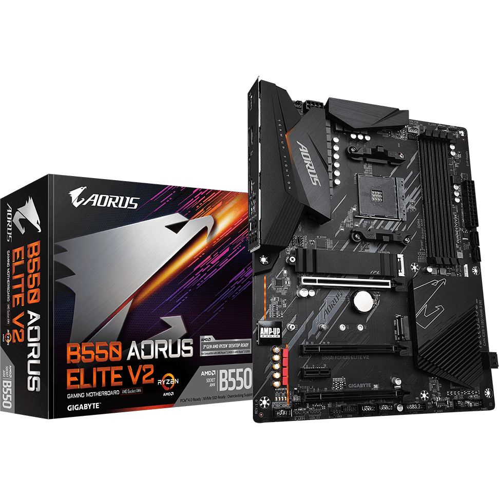 Материнская плата GIGABYTE B550 AORUS ELITE V2, AM4, AMD B550, ATX — изображение 4