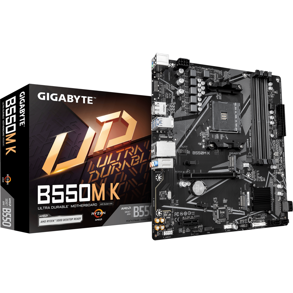 Материнская плата Gigabyte B550M K (rev. 1.2) — изображение 4