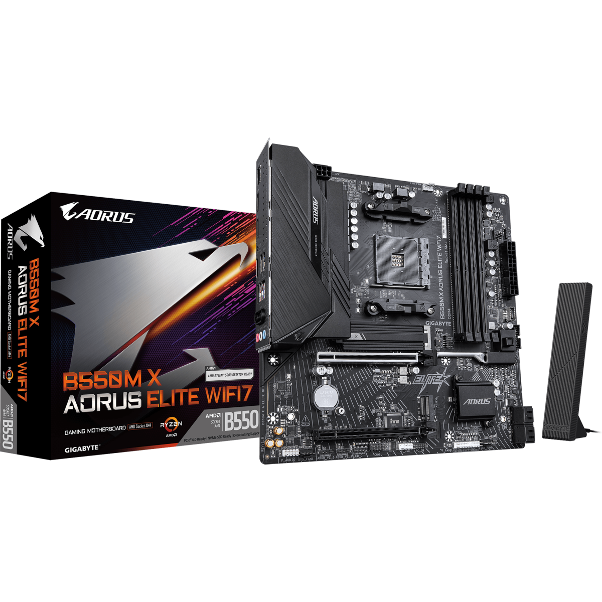 Материнская плата Gigabyte B550M X AORUS ELITE WIFI7 — изображение 4