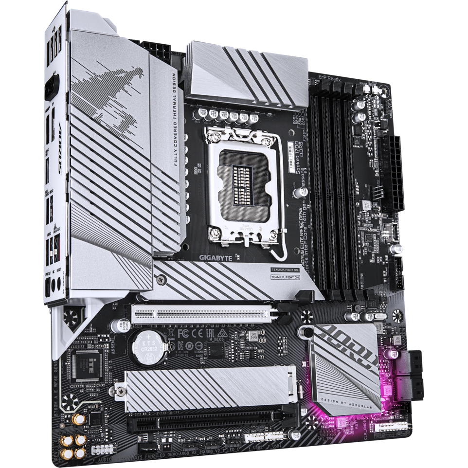 Материнская плата GIGABYTE B760M AORUS ELITE WIFI6E GEN5, LGA1700, Intel B760, mATX — изображение 2
