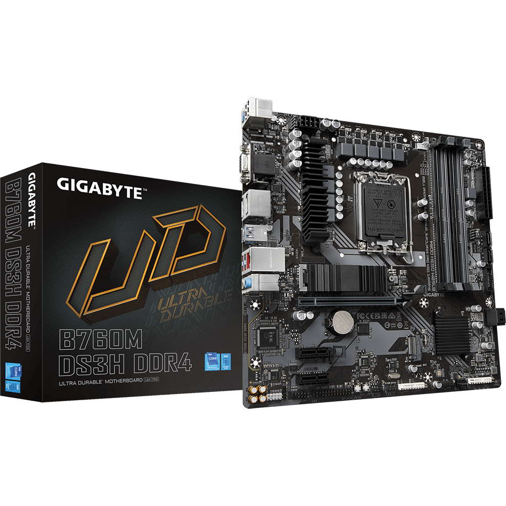 Материнская плата GIGABYTE B760M DS3H DDR4, LGA1700, Intel B760, mATX — изображение 5