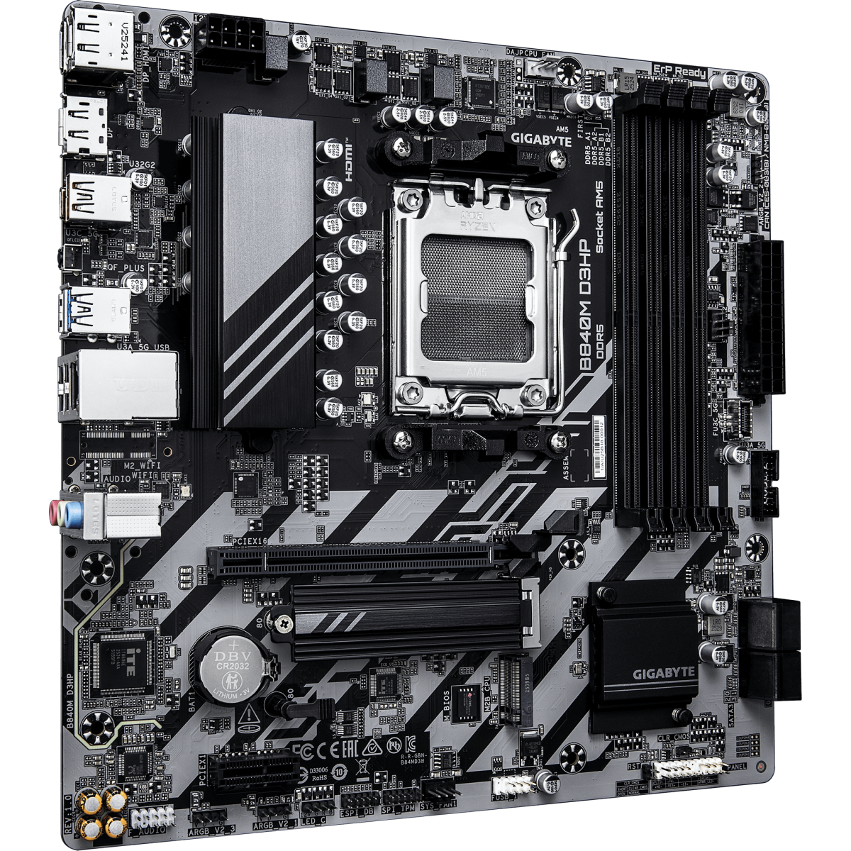 Материнская плата Gigabyte B840M D3HP — изображение 2