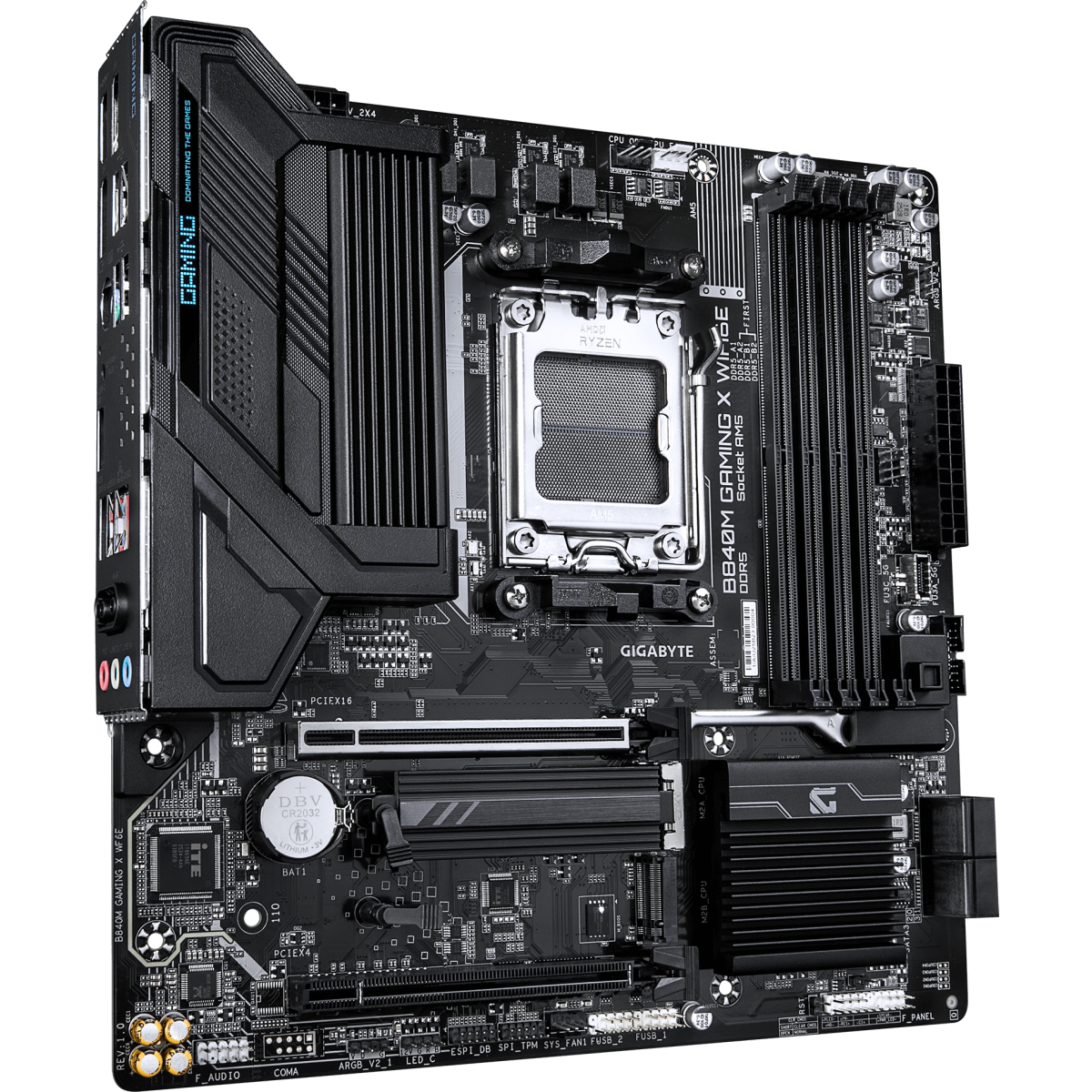 Материнская плата GIGABYTE B840M GAMING X WiFi6E, AM5, AMD B840, mATX — изображение 2