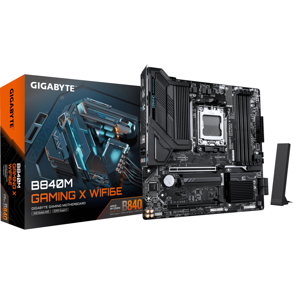 Материнская плата GIGABYTE B840M GAMING X WiFi6E, AM5, AMD B840, mATX — изображение 4