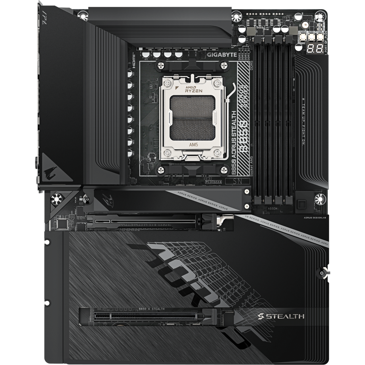 Материнская плата GIGABYTE B850 AORUS STEALTH, AM5, AMD B850, ATX