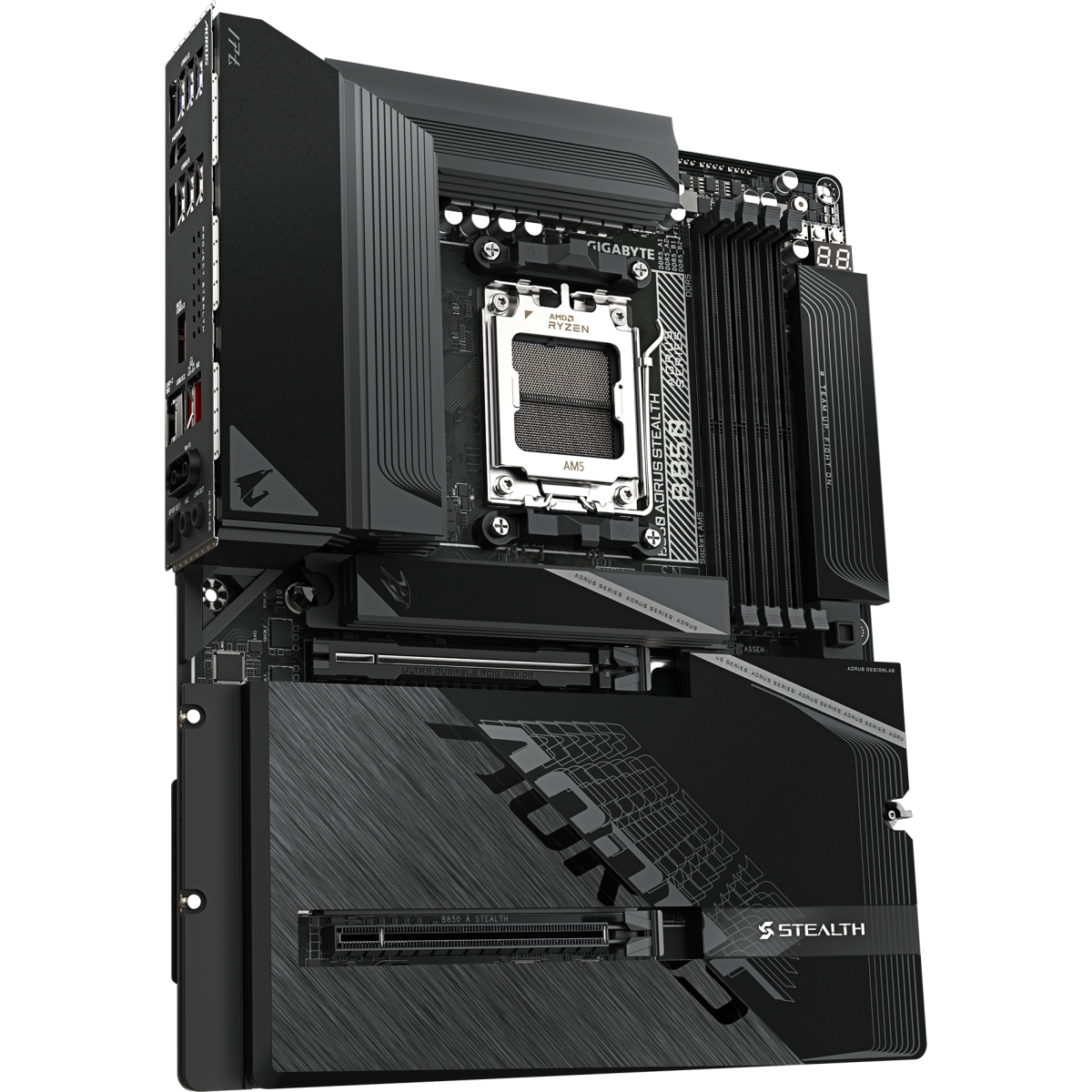 Материнская плата GIGABYTE B850 AORUS STEALTH, AM5, AMD B850, ATX — изображение 2