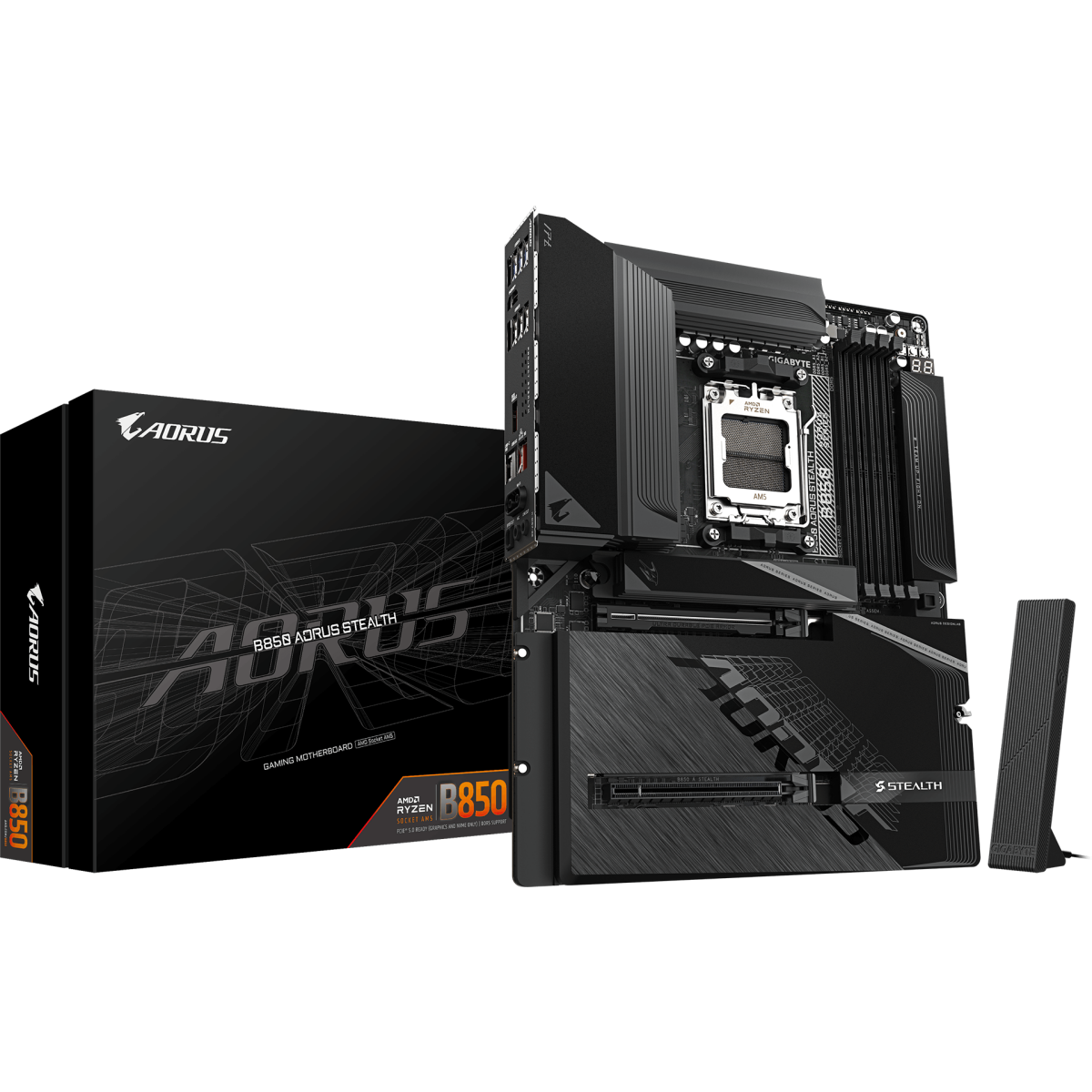 Материнская плата GIGABYTE B850 AORUS STEALTH, AM5, AMD B850, ATX — изображение 6