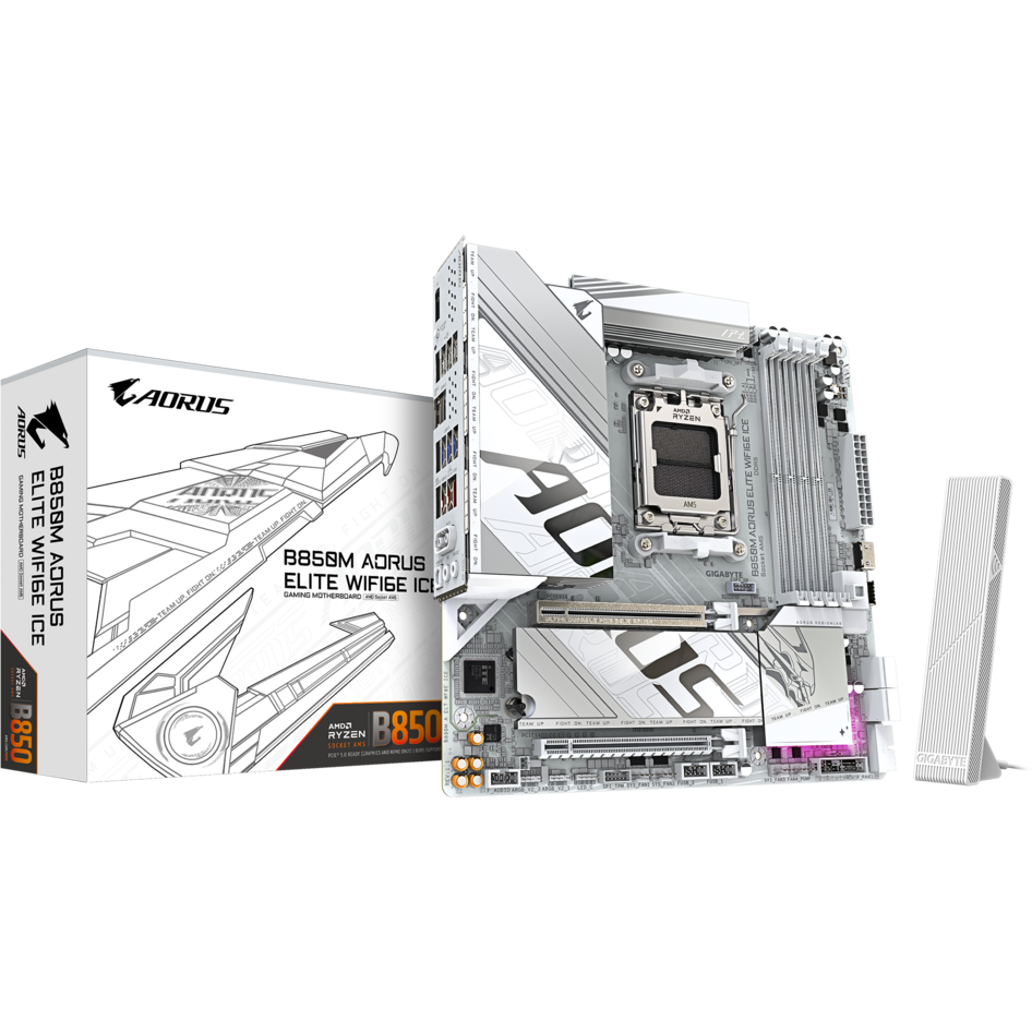 Материнская плата Gigabyte B850M AORUS ELITE WIFI6E ICE (rev. 1.1) — изображение 5