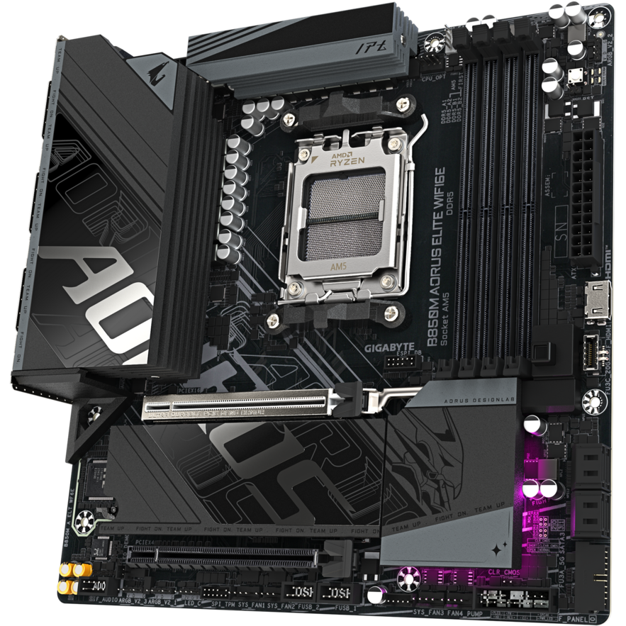 Материнская плата Gigabyte B850M AORUS ELITE WIFI6E (rev. 1.1) — изображение 2