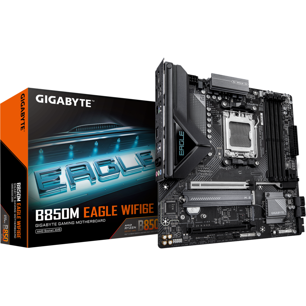 Материнская плата GIGABYTE B850M EAGLE WIFI6E, AM5, AMD B850, mATX — изображение 4
