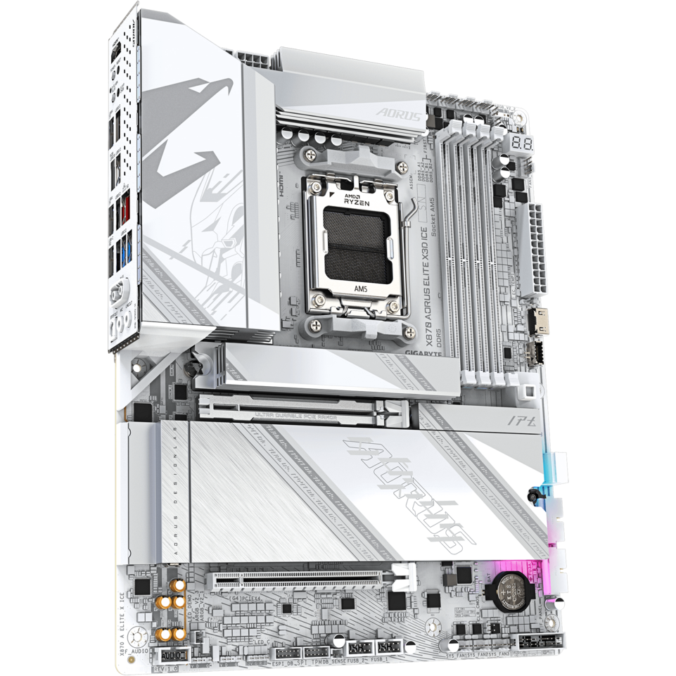 Материнская плата Gigabyte X870 AORUS ELITE X3D ICE — изображение 2