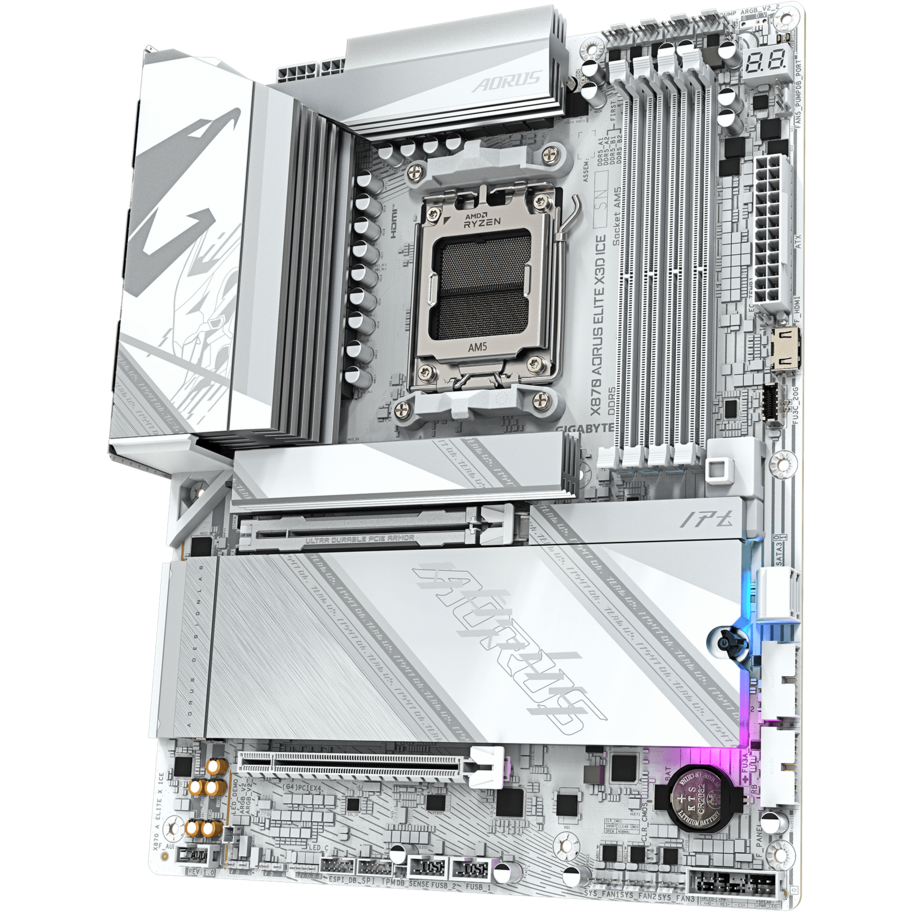Материнская плата Gigabyte X870 AORUS ELITE X3D ICE — изображение 3