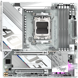 Материнская плата GIGABYTE X870M AORUS ELITE WiFi7 ICE, AM5, AMD X870, mATX