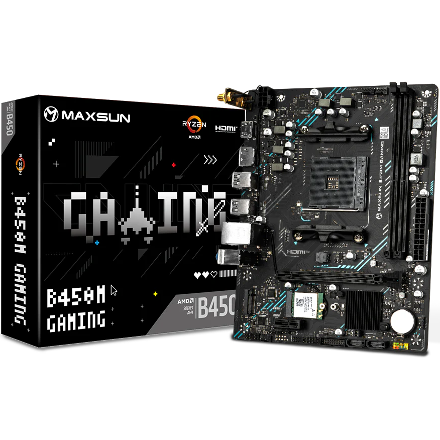 Материнская плата Maxsun B450M GAMING WIFI — изображение 5