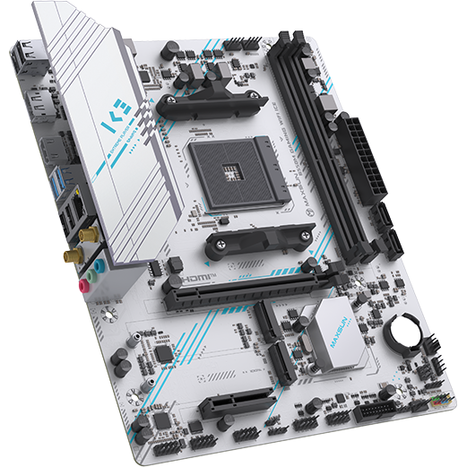 Материнская плата Maxsun B550M GAMING WIFI ICE — изображение 2