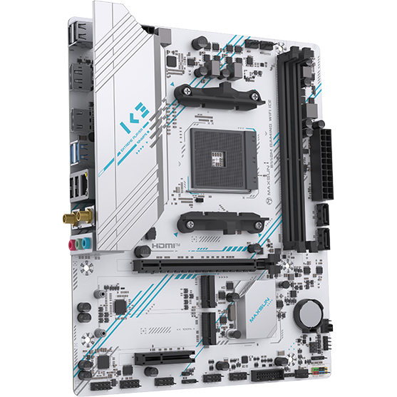 Материнская плата Maxsun B550M GAMING WIFI ICE — изображение 3