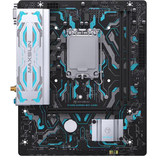 Материнская плата MAXSUN MS-B760M GAMING WIFI GANK V2, LGA1700, Intel B760, mATX