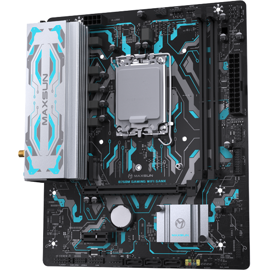 Материнская плата MAXSUN MS-B760M GAMING WIFI GANK V2, LGA1700, Intel B760, mATX — изображение 3