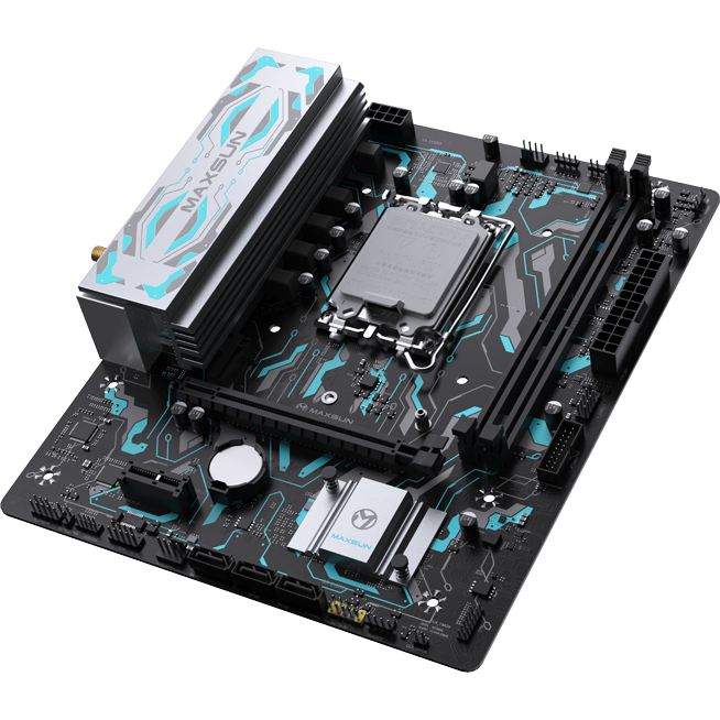 Материнская плата MAXSUN MS-B760M GAMING WIFI GANK V2, LGA1700, Intel B760, mATX — изображение 4