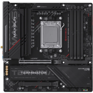Материнская плата MAXSUN MS-Terminator B850M PRO DARK WIFI, AM5, AMD B850, mATX