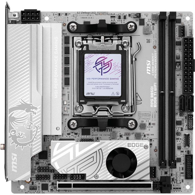 Материнская плата MSI MPG B850I EDGE TI WIFI, AM5, AMD B850, Mini-ITX