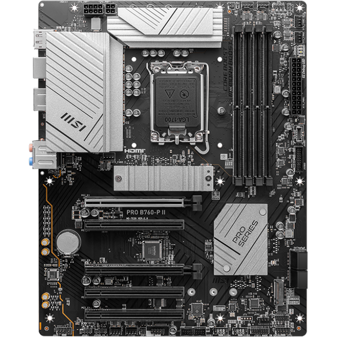 Материнская плата MSI PRO B760-P II, LGA1700, Intel B760, ATX