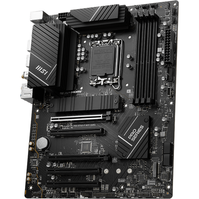 Материнская плата MSI PRO B760-P WIFI DDR4, LGA1700, Intel B760, ATX — изображение 2