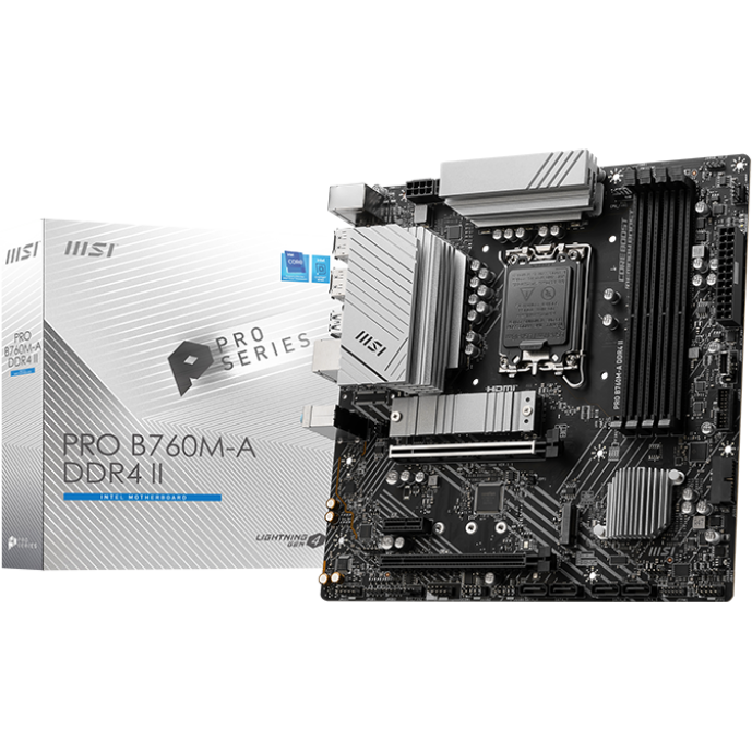 Материнская плата MSI PRO B760M-A DDR4 II, LGA1700, Intel B760, mATX — изображение 5